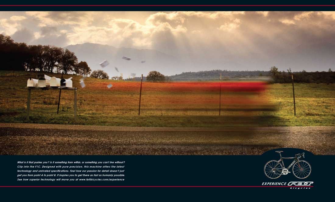 Felt Bikes TV commercial — road and mountain bike advertising campaign